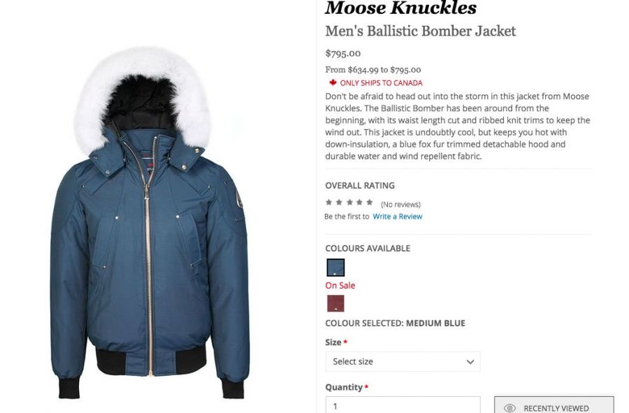 moose knuckles羽绒服特卖啦!低至7折,趁码数齐全赶紧抢!